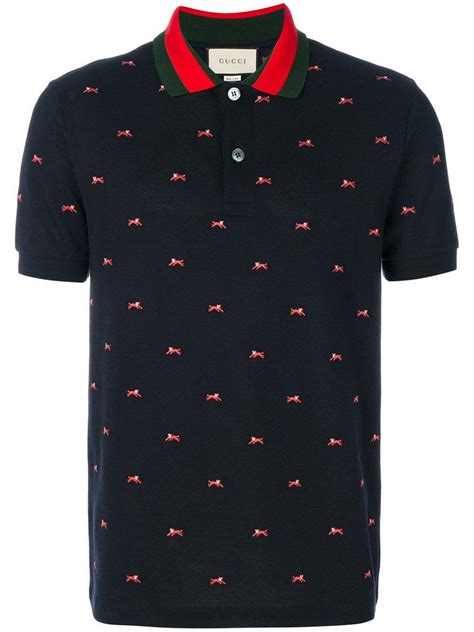 gucci panther polo shirt|cheap Gucci polos for men.